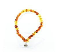 Pietre E Minerali. Bracciale Perle Ambra Vera Del Mare Baltico. Taglia