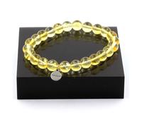 Pietre E Minerali. Bracciale Perle Citrino 8 Mm. Fabbricato In Francia.