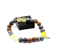 Pietre E Minerali. Bracciale Perle Ematite + Labradorite + Citrino + Legno 8