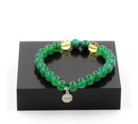 Minerali Collezione. Braccialetto Perle Malachite Del Congo + Citrino + Agata