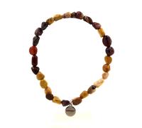 Pietre E Minerali. Bracciale Perle Mookaite D'Australia. Fabbricato In Francia.