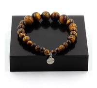 Pietre E Minerali. Bracciale Perle Occhio Di Tigre 6 Mm + 8 Mm + 10 Mm. Fabbric