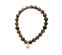 Braccialetto Perle Rubino Da Mogok ,Birmania,Myanmar 8 Mm. Qualità 2A. Fatto IN