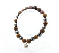 Pietre E Minerali. Bracciale Perle Rubino Di Mogok, Birmania, Myanmar + Ematite