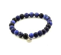 Pietre E Minerali. Bracciale Perle Sodalite 8 Mm. Fabbricato In Francia.