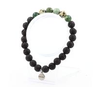 Pietre E Minerali. Bracciale Perle Turchesi Africane + Agata Muschio + Diaspro