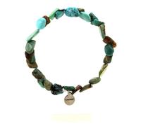 Pietre E Minerali. Bracciale Perle Turchesi Africane. Fabbricato In