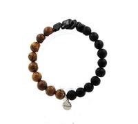 Pietre E Minerali. Bracciale Tourmaline Schorl Del Brasile + Perle Onice Nero