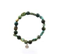 Pietre E Minerali. Bracciale Turchese Africano D'Africa + Perle Turchese
