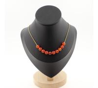 Pietre E Minerali. Collana 10 Perle Di Cornalina D'Uruguay Qualità 5A 8 Mm.