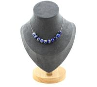 Pietre E Minerali. Collana 10 Perle Lapis Lazuli Del Pakistan Qualità 5A 8 Mm
