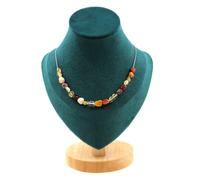 Pietre E Minerali. Collana 20 Perle Citrino Del Brasile + Mookaite D'Australia