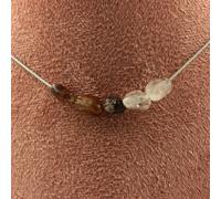 Pietre E Minerali. Collana 5 Perle SUPER SEVEN (Pietra Di Melody) Del Brasile