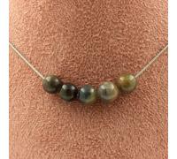 Pietre E Minerali. Collana 5 Perle Zaffiro Di Mogok, Birmania, Myanmar. Qualità