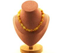 Pietre E Minerali. Collana Di Perle Di Ambra Vera Del Mare Baltico + Citrino