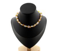 Pietre E Minerali. Collana Di Perle Di Ambra Vera Del Mare Baltico + Quarzo