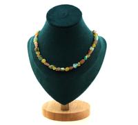 Pietre E Minerali. Collana Di Perle Opale Multicolore D'Australia + Pietra Di S