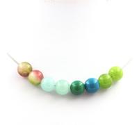 Pietre E Minerali. Collana Perle Peridoto + Crysocolla + Angelite + Tormalina