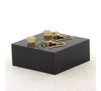 Pietre E Minerali. Orecchini Con 1 Perla Di Calcite Gialla Del Regno Unito