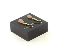 Pietre E Minerali. Orecchini Con 1 Perla Di Pietra Del Sole Della Tanzania