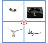 Pietre E Minerali. Set Bracciale Collana Apatite Verde Di Madagascar + Perle