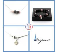 Pietre E Minerali. Set Bracciale Collana Kunzite Del Brasile + Perle Lava 8