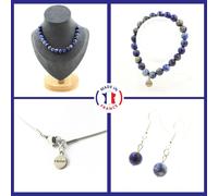 Pietre E Minerali. Set Bracciale Collana Orecchini Pendenti 20 Pe