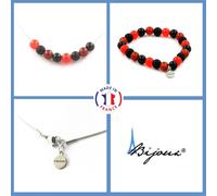 Pietre E Minerali. Set Bracciale Collana Perle Agata Nera + CALCEDONIA R