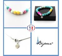 Pietre E Minerali. Set Bracciale Collana Perle Giada Rosa Gialla + Turchese