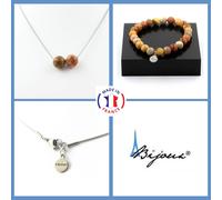 Pietre E Minerali. Set Gioielli Bracciale Collana 2 Perle Agata Crazy Lace 8