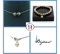 Pietre E Minerali. Set Gioielli Bracciale Collana 2 Perle EMATITE Multicolore