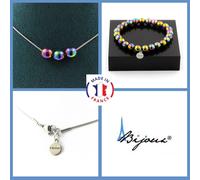 Minerali Collezione. Parure Gioielli Braccialetto Collana 3 Perle Ematite