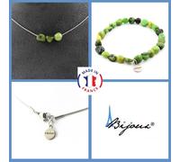 Parure Gioielli Braccialetto Collana 3 Perle Giada Nefrite Da Xiuyan Chine. UK P
