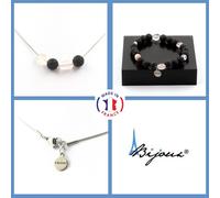 Pietre E Minerali. Set Gioielli Bracciale Collana 4 Perle Di Lava 8 Mm + Quarzo