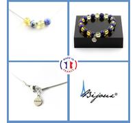 Pietre E Minerali. Set Gioielli Bracciale Collana 4 Perle Lapis Lazuli Del Pa