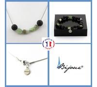 Set Gioielli Bracciale Collana Perle Apatite Verde Di Madagascar + Taglia Pers
