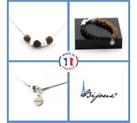 Pietre E Minerali. Set Gioielli Bracciale Collana Perle Di Legno 8 Mm + Howlite