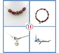 Minerali Collezione. Parure Gioielli Braccialetto Collana Perle Rubino Brasile+