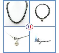 Pietre E Minerali. Set Gioielli Bracciale Collana Perle Serafinite Di Russia