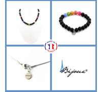 Pietre E Minerali. Set Gioielli Bracciale Collana Perle Tormalina Multicolore
