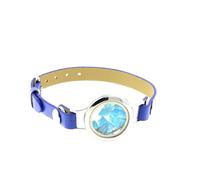 Pietre E Minéraux. Braccialetto Apatite Blu Neon Grezzo Design Orologio 25 MM