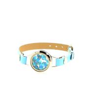 Pietre E Minéraux. Braccialetto, Apatite Blu Neon Grezzo Modello Orologio 25 MM