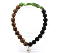 Pietre E Minéraux. Braccialetto Giada Nefrite Siberiano (Russia) + Perle Onice N