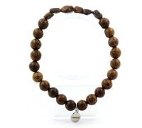 Pietre E Minéraux. Braccialetto Opale Matrice Australia + Perline Legno 8 Mm.