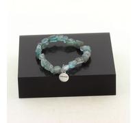 Pietre E Minéraux. Braccialetto Perle Apatite Del Brasile IN Francia. Coda