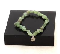 Minerali Collezione. Braccialetto Perle Apatite Verde Di Madagascar. IN F