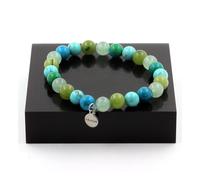 Pietre E Minéraux. Braccialetto Perle Giada +Aventurina+Crisocolla+Turchese