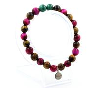 Pietre E Minéraux. Braccialetto Perle Malachite Del Congo + Occhio di Tigre +