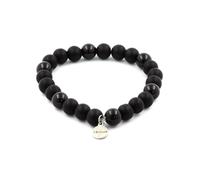 Pietre E Minéraux. Braccialetto Perle Onice Nero Opaco + Tormalina Nera Del