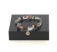 Pietre E Minéraux. Braccialetto Perle Quarzo Fantasma Verde Del Brasile IN